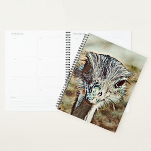 toony ostrich planner