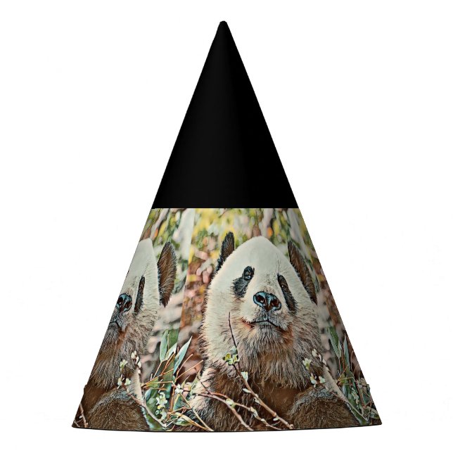 toony panda party hat (Front)