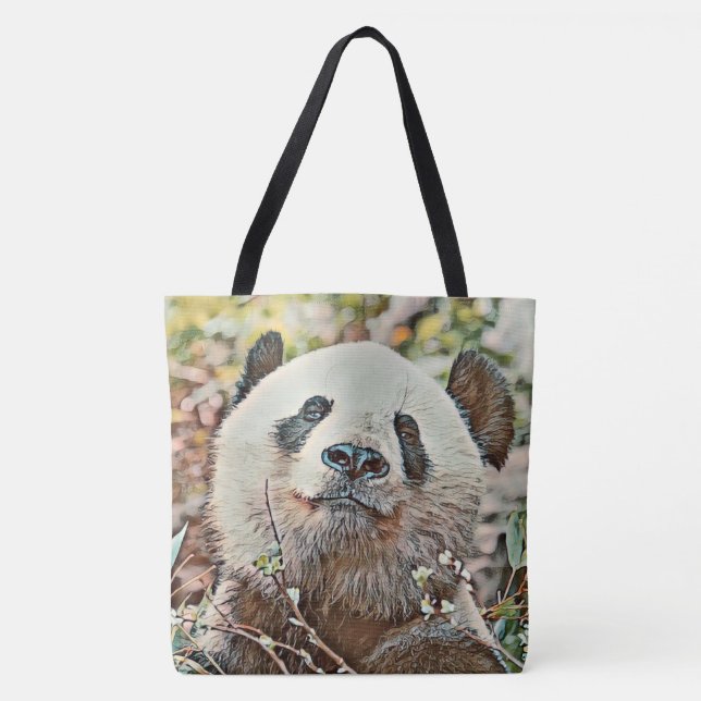 toony panda tote bag (Front)