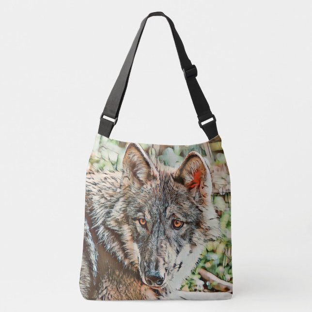 toony wolf crossbody bag (Front)