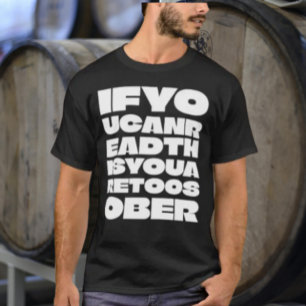 TooSober Typography Shirt