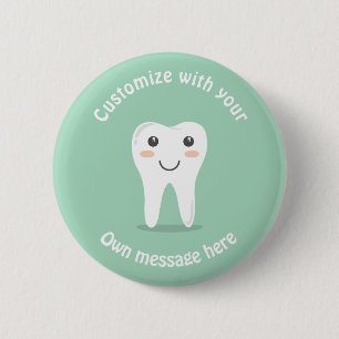 Tooth 6 Cm Round Badge