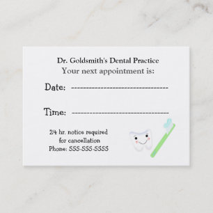 Tooth and Brush Dental Appointment Design