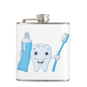 Tooth And Toothbrush Flask