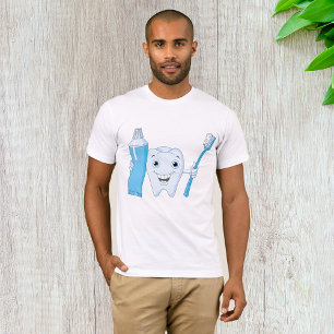 Tooth And Toothbrush Mens T-Shirt