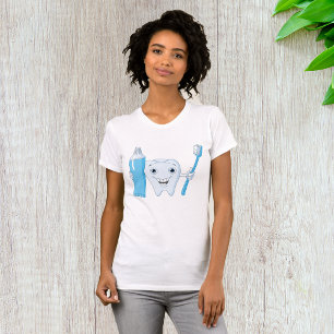 Tooth And Toothbrush Womens T-Shirt