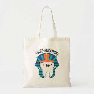 Tooth-ankamun Funny Tooth Pun Tote Bag