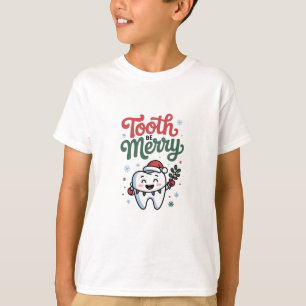 Tooth Be Merry Dental Dentist Christmas Xmas  T-Shirt