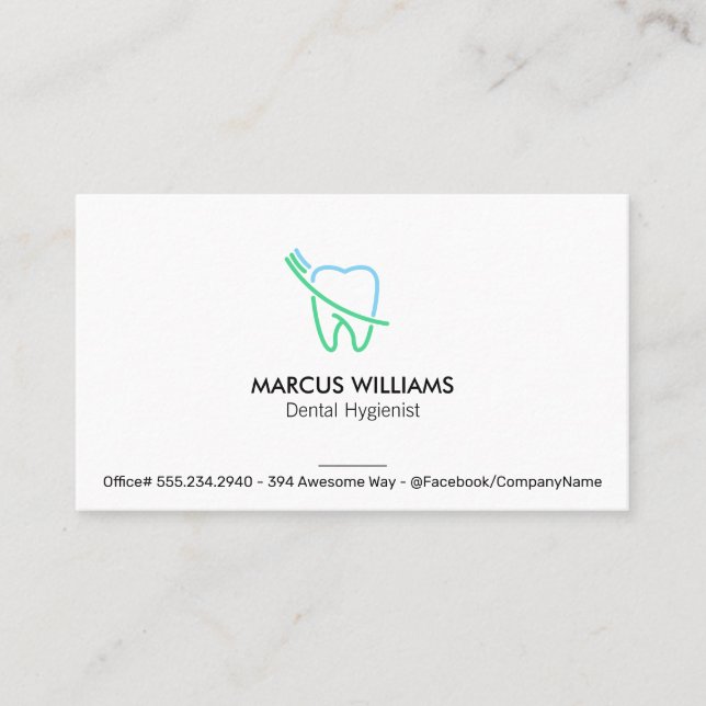 Tooth Business Card (Front)