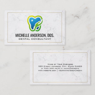 Tooth Care Logo Dental Business Card