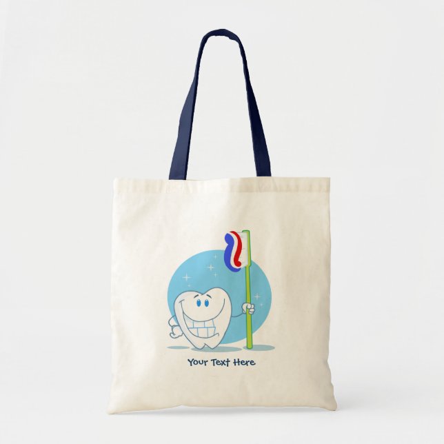 Tooth (customisable) tote bag (Front)