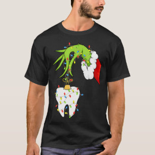 Tooth Dentist Dental Assistant Teeth Christmas T-Shirt