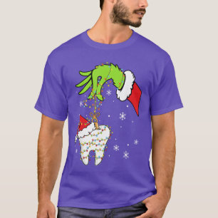 Tooth Dentist Dental Assistanteeth Christmas Xmas T-Shirt