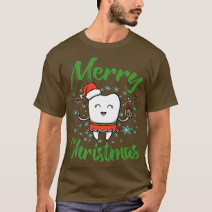 Tooth Fairy Christmas Design For Dentist Dental Of T-Shirt