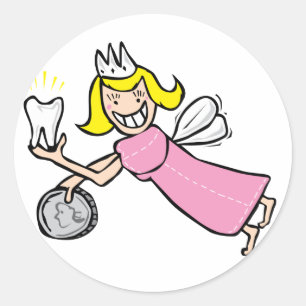 Tooth Fairy Classic Round Sticker