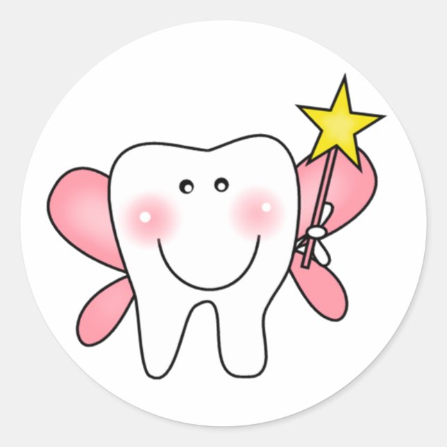 Tooth Fairy Classic Round Sticker (Front)