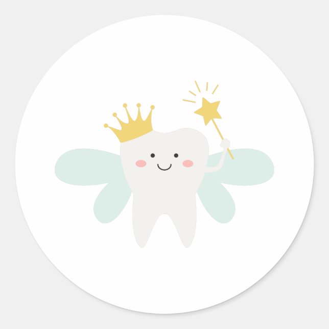 Tooth Fairy Classic Round Sticker (Front)