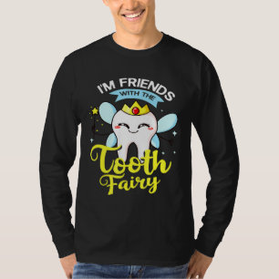 Tooth Fairy Dental Teeth Letter T-Shirt