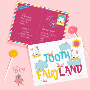 Tooth Fairy Land Fun Colourful From The Tooth Fair Postcard