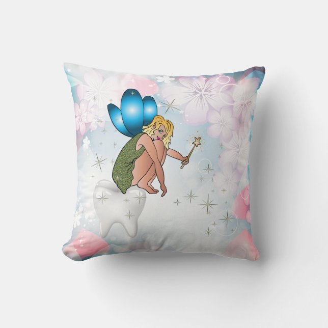 Tooth Fairy Personalised  American MoJo Pillow (Front)