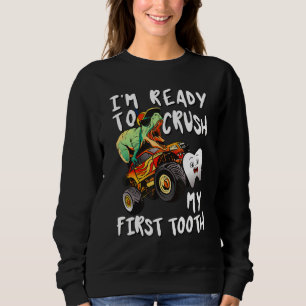 Tooth Fairy Rex Monster Truck Dental Hygienist Den Sweatshirt