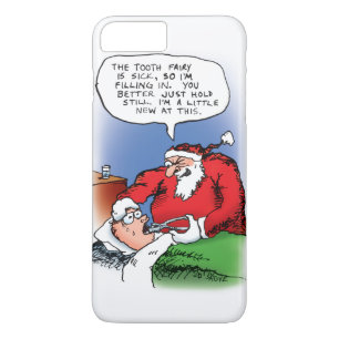 Tooth Fairy Santa Funny Christmas Cartoon Case-Mate iPhone Case