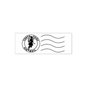 Tooth Fairy Silhouette Letter Postage Post Self-inking Stamp