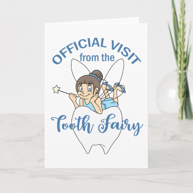 Tooth Fairy Visit Card (Front)