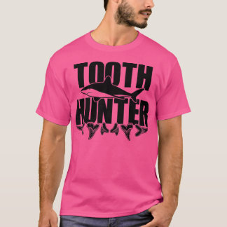 Tooth Hunter Paleontology Shark Teeth Collecting T-Shirt