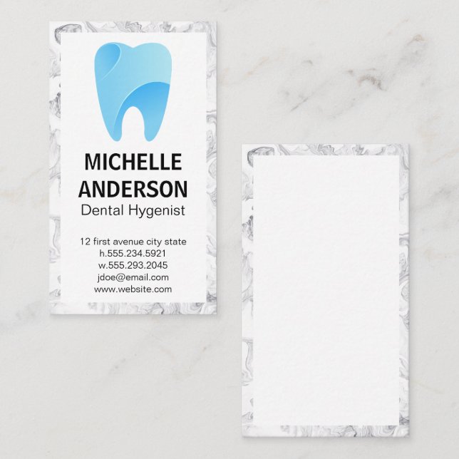 Tooth Logo | Dental Business Card (Front/Back)