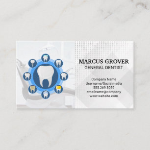 Tooth Logo Dental Illustrations Business Card