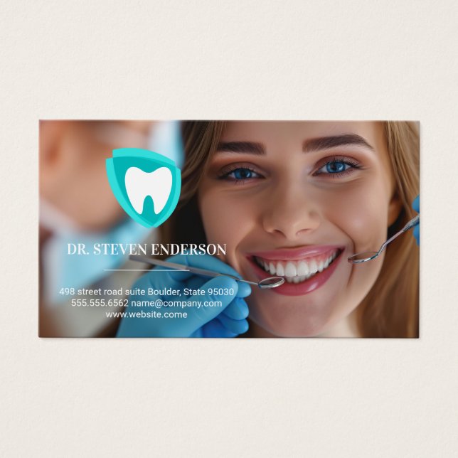 Tooth Logo | Dentist Cleaning Teeth (Front)