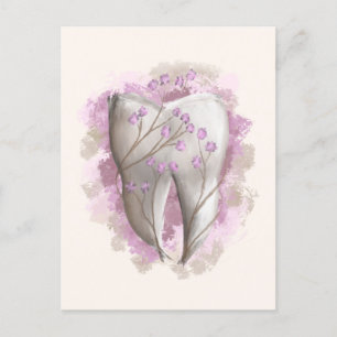 Tooth Painting. Dentist, Dental Assistant Template Postcard