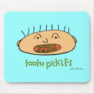 tooth pickles mouse pad