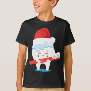 Tooth Santa Christmas Cute X-Mas Dental Assistant  T-Shirt