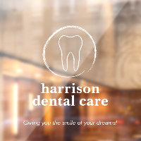 Tooth Sketch Logo White Dentist