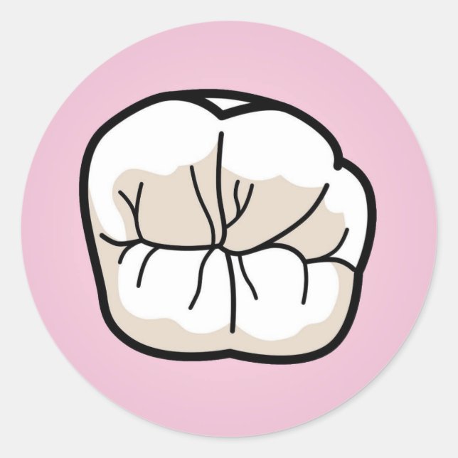 Tooth Sticker [Pink] (Front)