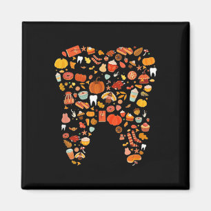 Tooth Teeth Happy Fall Y'all Dental Dentist Thanks Magnet