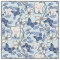 Tooth Toile / Dental Floral in Blues
