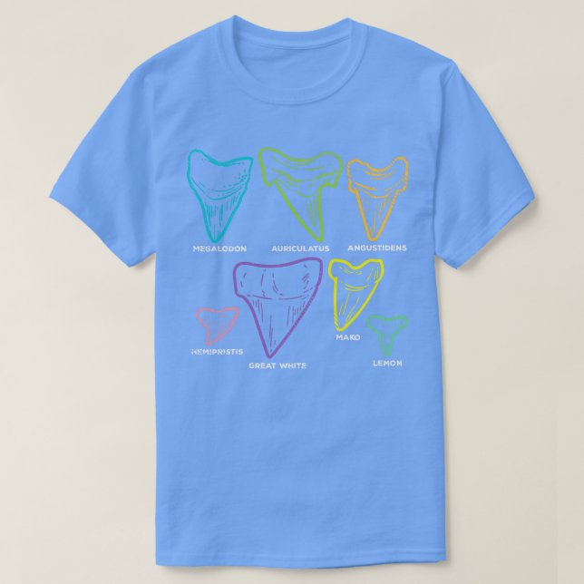 Tooth types Fossil Hunting T-Shirt (Design Front)