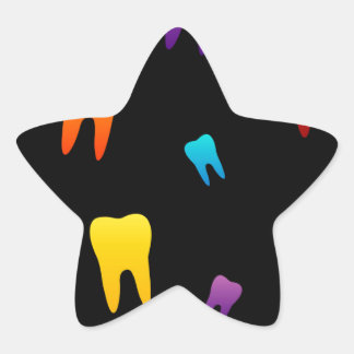 Tooth wallpaper for dentist star sticker