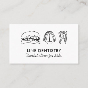 Tooth whitening dental clinic unique dentist business card