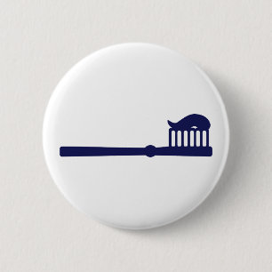 Toothbrush 6 Cm Round Badge