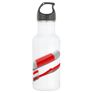 Toothbrush And Toothpaste 532 Ml Water Bottle