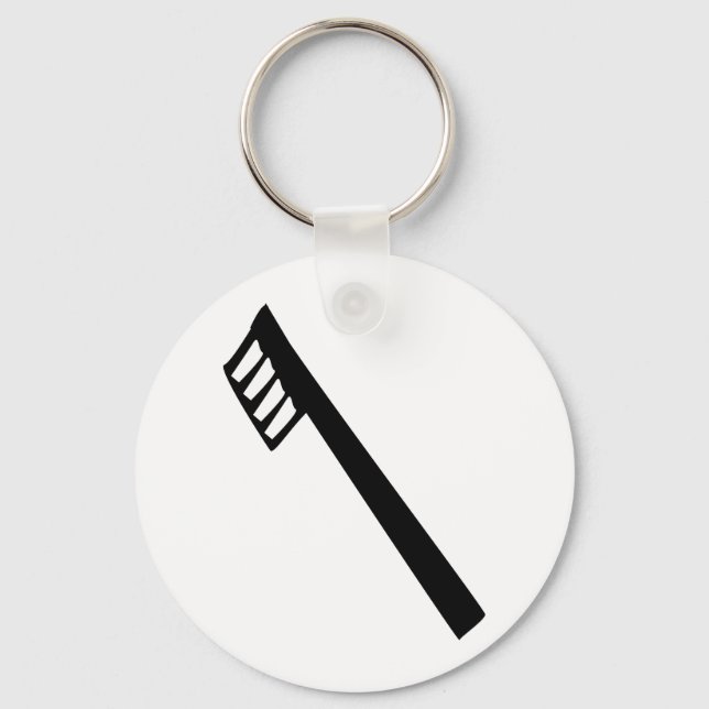 toothbrush icon key ring (Front)