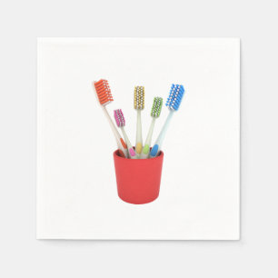 Toothbrushes Paper Napkins