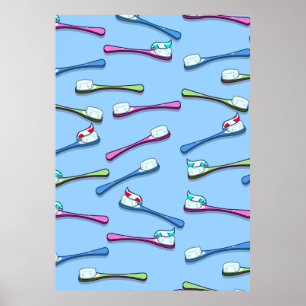 Toothbrushes Poster