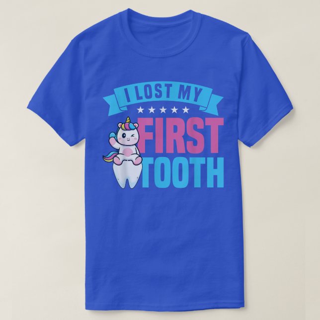 Toothfairy Wand Lost My First Tooth Girl Tooth Fai T-Shirt (Design Front)