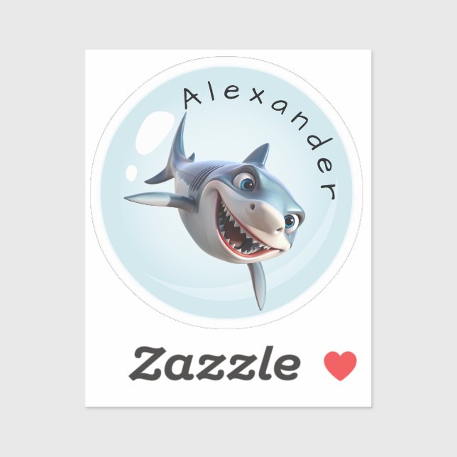 Toothy Shark Personalise (Sheet)