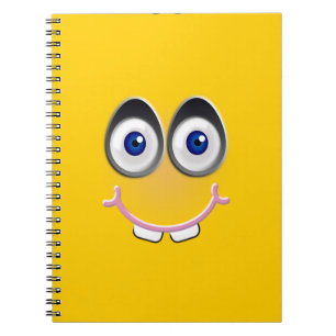 toothy smile - yellow spiral notebook